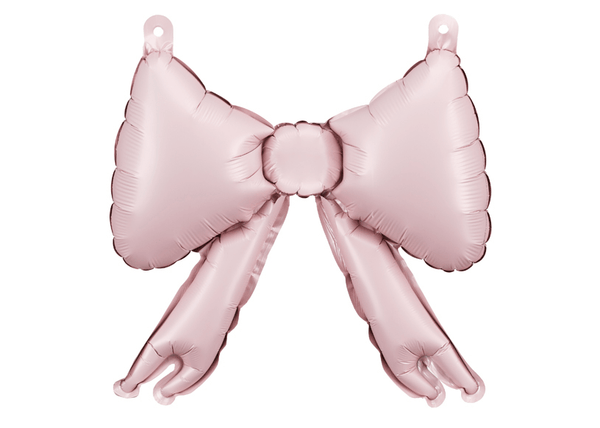 Powder Pink Foil Bow Balloons – 5 Pack | Ellie’s Party Supply